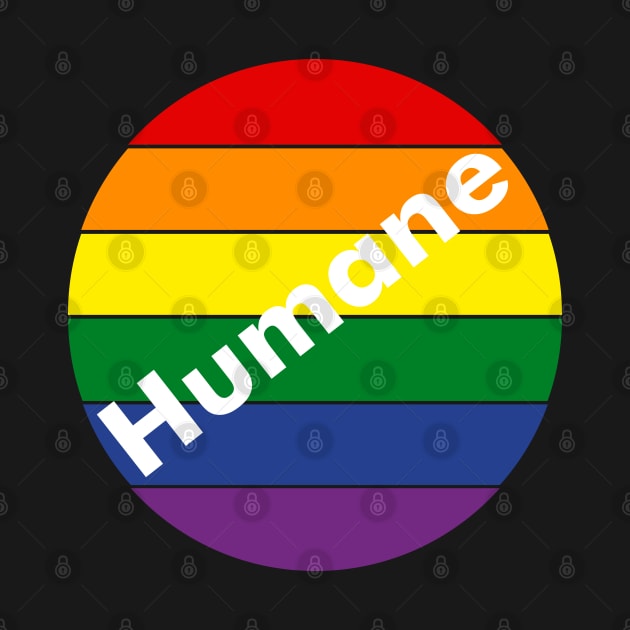 Rainbow Pride Flag Circle Lgbtq Humane by Naturicker