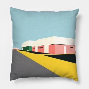 Desert Warehouses Pillow