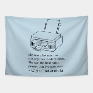 Fax Machine Tapestry