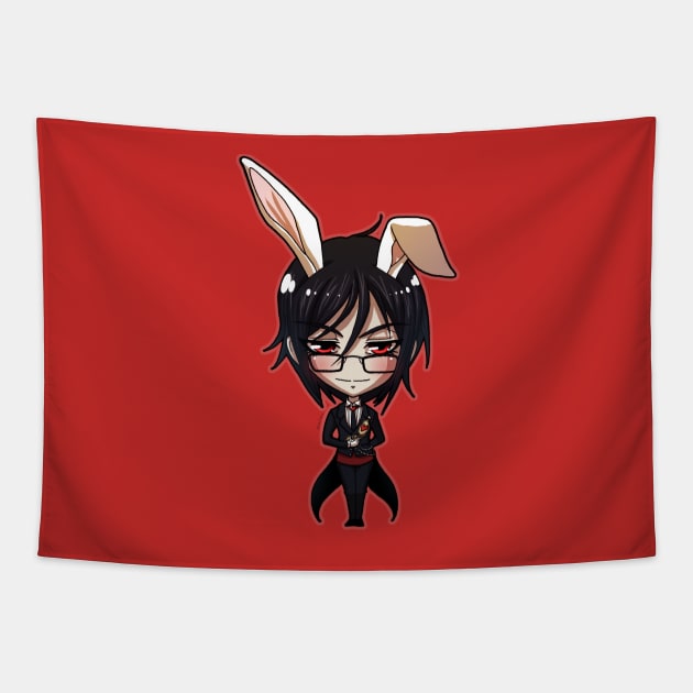 Sebastian in Wonderland Tapestry by DasGnomo