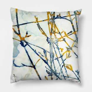 At The Window Botanical Art Pillow