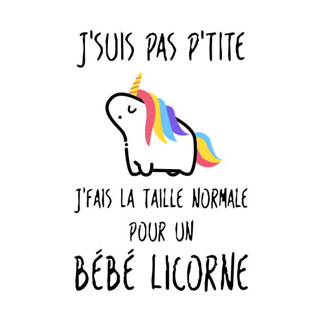 Jsuis Pas Ptite Unicorn T Shirts by huepham613