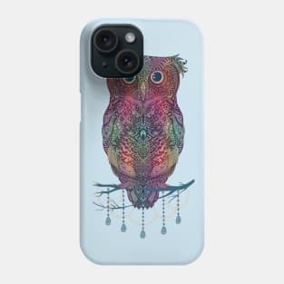 Best T-shirt is great for owl fans, Black Mandala Owl art Phone Case