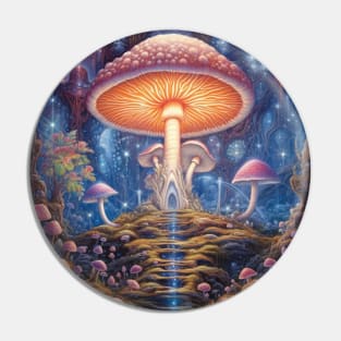 Magic Mushroom Mountain Pin