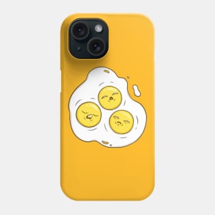 3 person scrambled eggs Phone Case