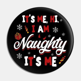 Nice Naughty Men Women Couples Matching Christmas Pin