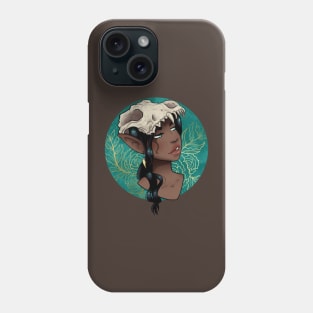 Wolf Skull Fairy Woman Phone Case