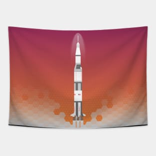 Saturn V Tapestry