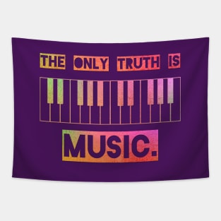 Music Quote Rainbow Piano Tapestry