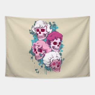 Golden Skulls Tapestry