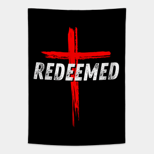 Redeemed By God Christian Quote Tapestry