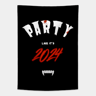 Vampire Vibe- Party like it's 2024 Tapestry