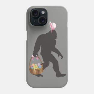Funny Bigfoot Easter Design with Easter Basket Phone Case