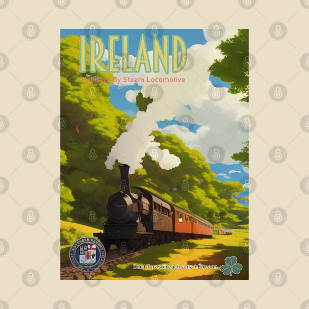 Original Retro Style Ireland Tourism Poster 10 by Ireland