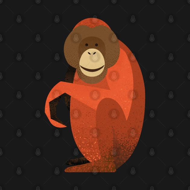 Whimsy Orang Utan by theprintedsparrow