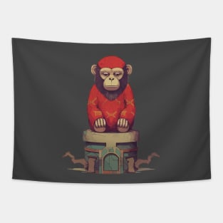 Monkey Monk Tapestry