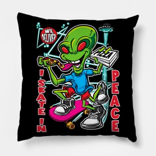 I Skate In Peace Pillow