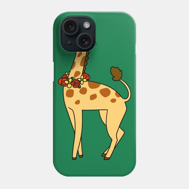 Flower Crown Giraffe Phone Case by saradaboru