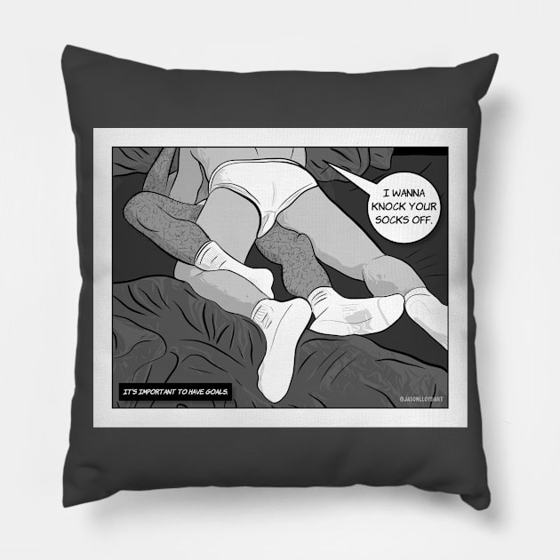 Goals Pillow by JasonLloyd