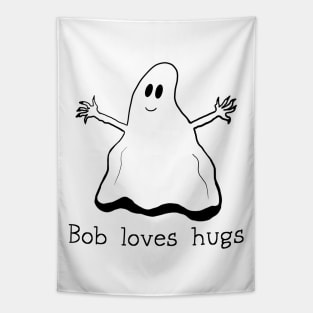 Ghost Bob Loves Hugs Tapestry