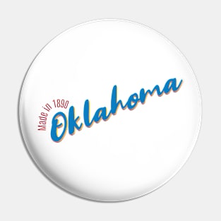 Oklahoma in 1890 Pin