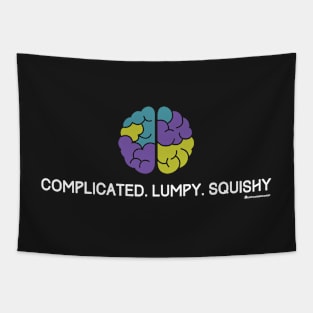 BRAIN COMPLICATED LUMPY SQUISHY Tapestry