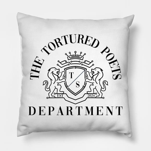 Taylor Swift The Tortured Poets Department Pillow by Cun-Tees!