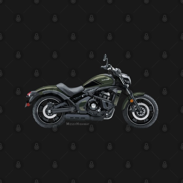 Kawasaki Vulcan S 19 green, s by MessyHighway