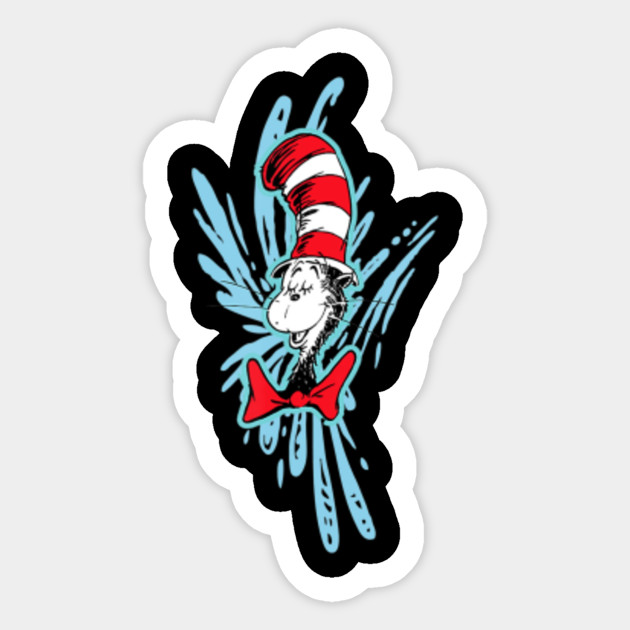 Dr Seuss The Cat In The Hat Splash T Shirt Dr Seuss The Cat Dr