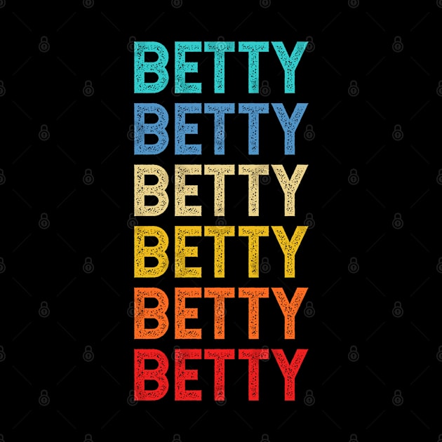 Betty Name Vintage Retro Custom Gift Named Betty by CoolDesignsDz