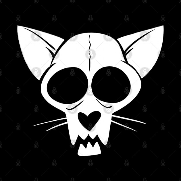 Cat Skull by ReedIllustration