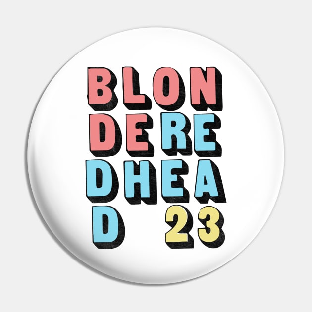 Blonde Redhead • Original Fan Tribute Design Pin by unknown_pleasures