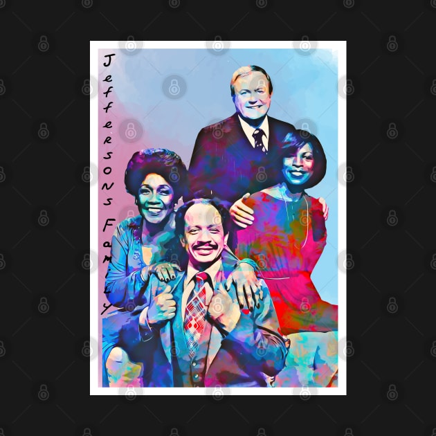 Poster Art Jeffersons Family by Next And Stop