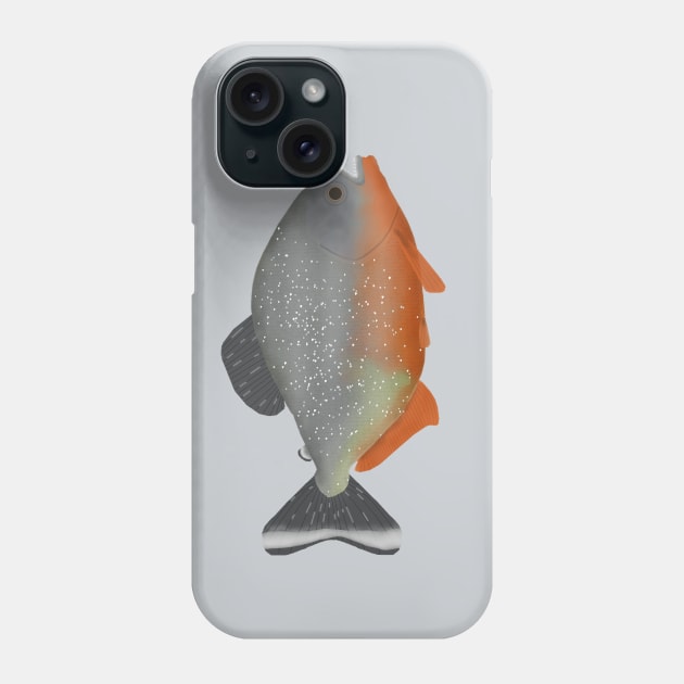 Red-bellied piranha Phone Case by FishFolkArt