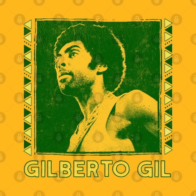 Gilberto Gil / Retro Original Fan Art Design by DankFutura