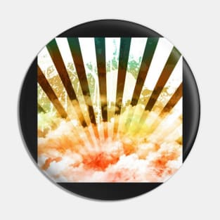 Rainbow rising sun Pin