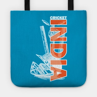 India Cricket Ball And Hat Memorabilia Tote