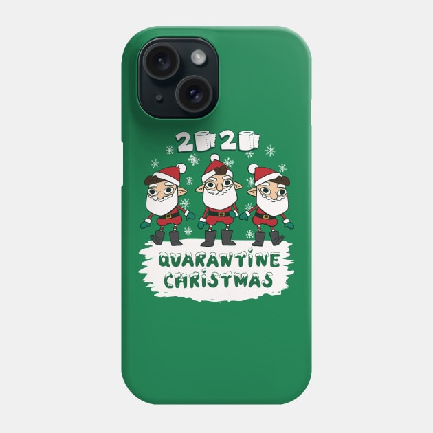 Quarantine Christmas Phone Case by Safdesignx