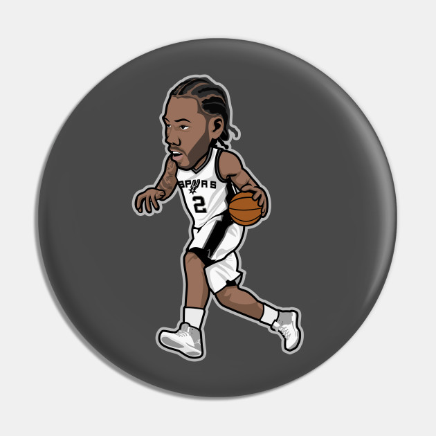 Kawhi Leonard Cartoon Fan Kawhi Leonard Pin Teepublic Uk