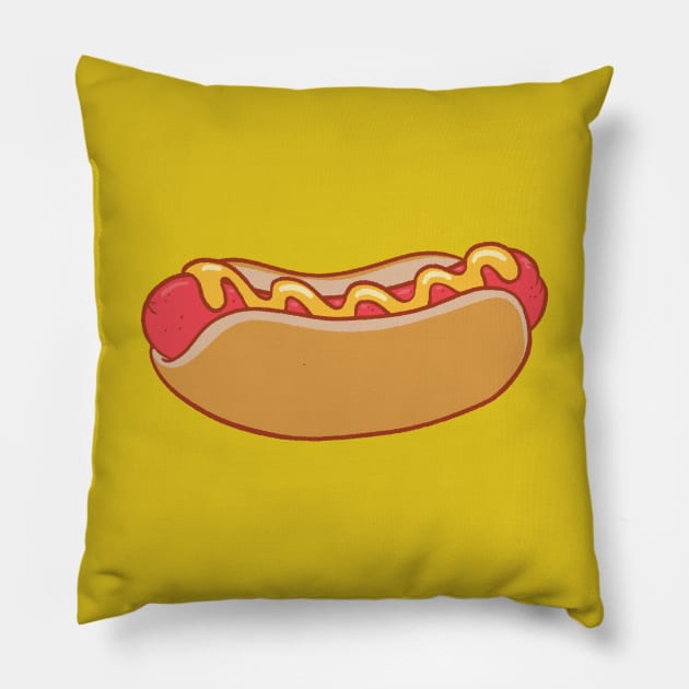 Hot Dog Pillow by Carabara Designs