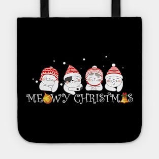 Merry Meowy Christmas Tote