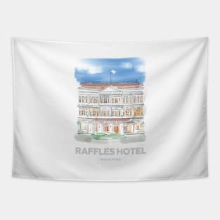 Raffles Hotel Singapore Art Tapestry