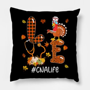 Thanksgiving Turkey with Stethoscope Nurse Pumpkins Pillow