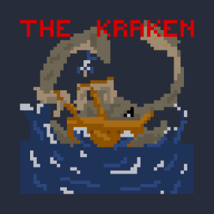 The Kraken Attack Pixelart T-Shirt