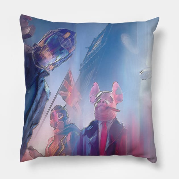 Watch dogs legion Pillow by DAstora