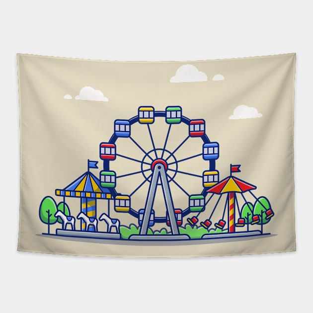 Carnaval Circus Festival Tapestry by Catalyst Labs