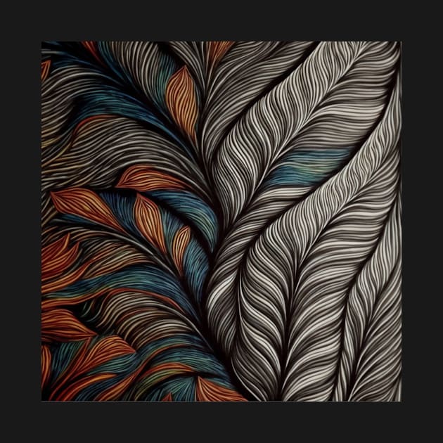 Feather Pattern by MindTankArt