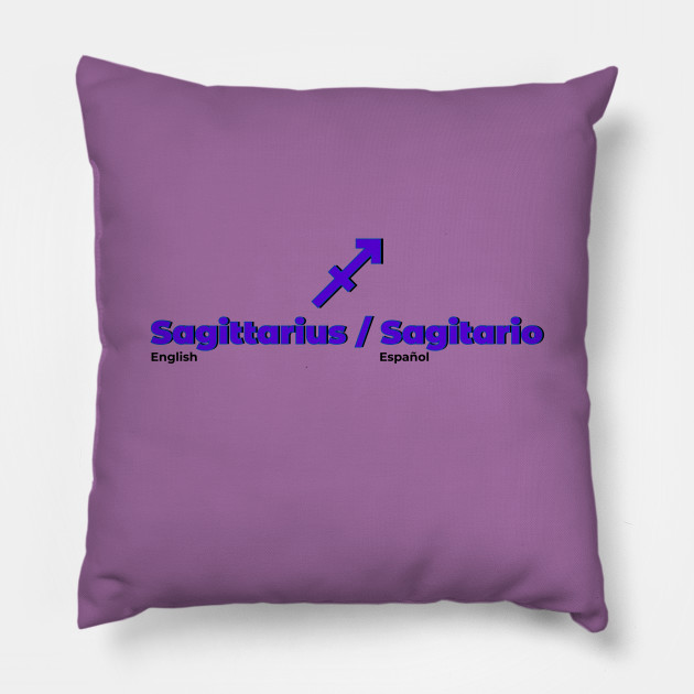 Sagittarius Power Color Purple Blue Sagittarius Pillow Teepublic Sagittarius is susceptible to illnesses concerning the buttocks, hips and thighs and all illnesses pertaining to the colours of sagittarius are bright and vivid, including red, purple and royal blue. teepublic