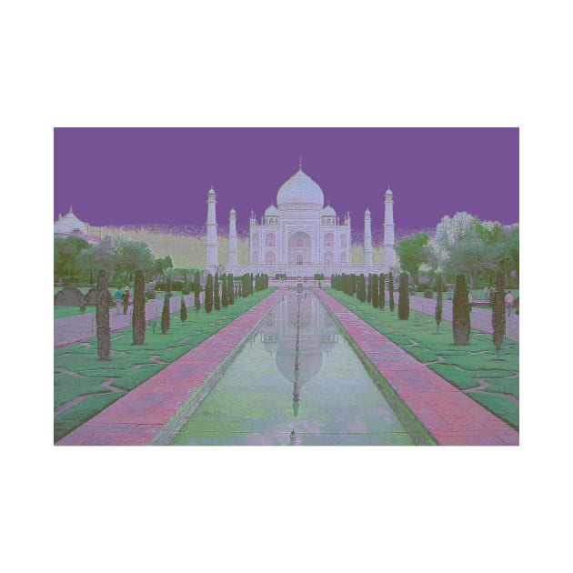 Taj Mahal purple by QualitySolution