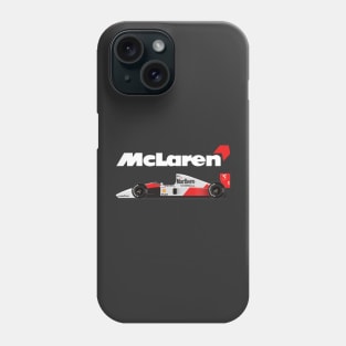 Ayrton Senna's McLaren Honda MP4/6 Illustration Phone Case